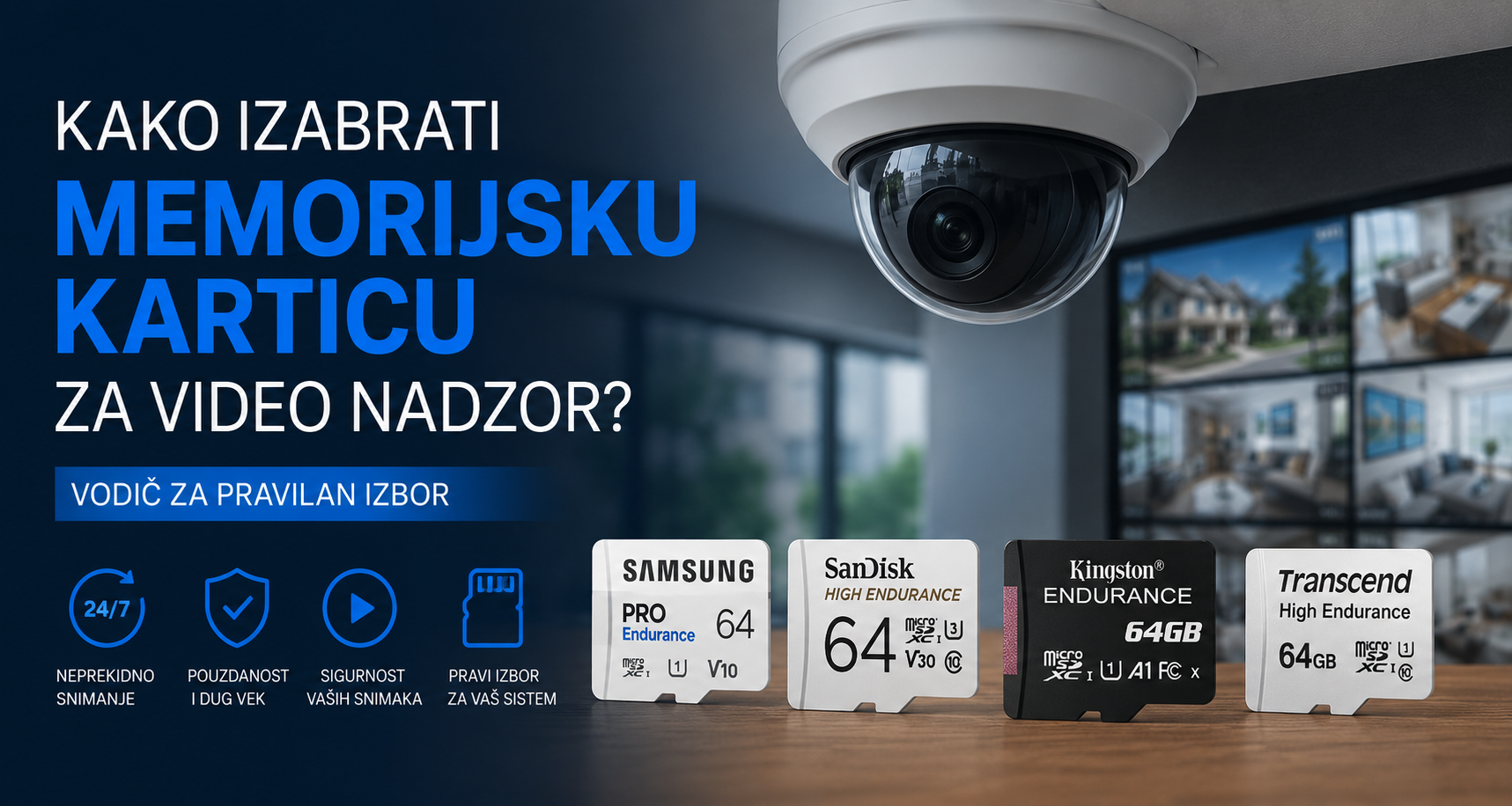 Kako izabrati memorijsku karticu za video nadzor?